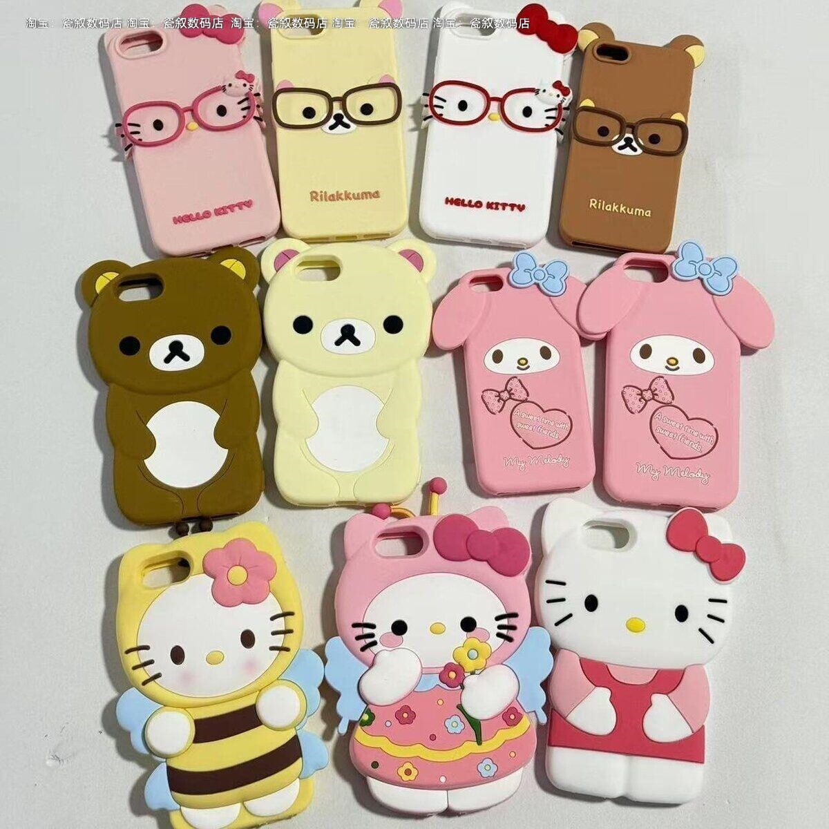 KT猫苹果4s5代7代xr8plus手机壳iphone17/16/15/14轻松熊11/12/13