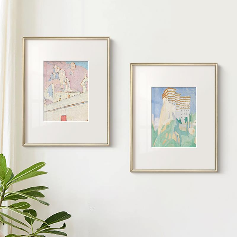 法式温柔简约轻奢艺术客厅装饰画北欧现代餐厅玄关卧室风景挂画