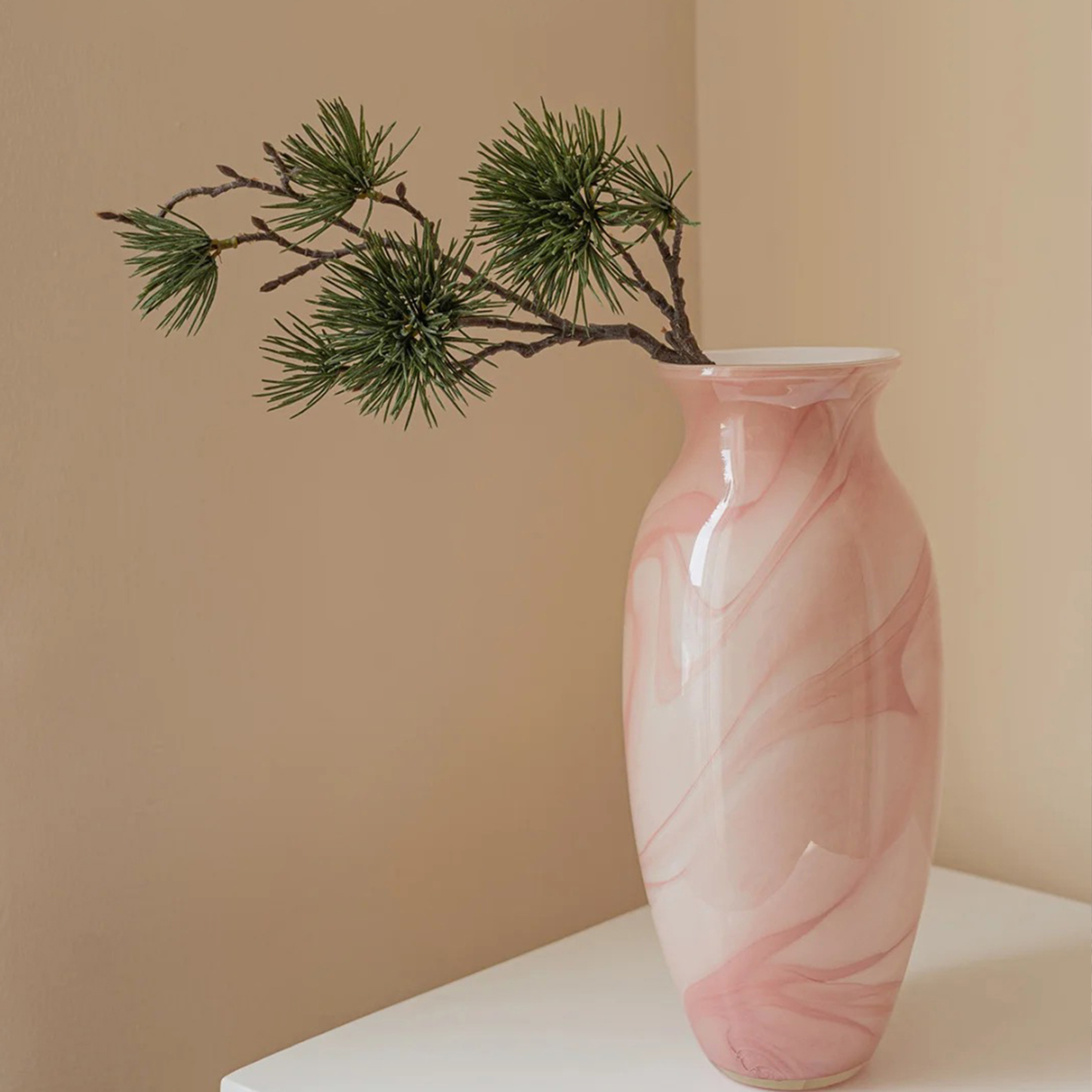 法式琉璃花瓶高级轻奢插花摆件