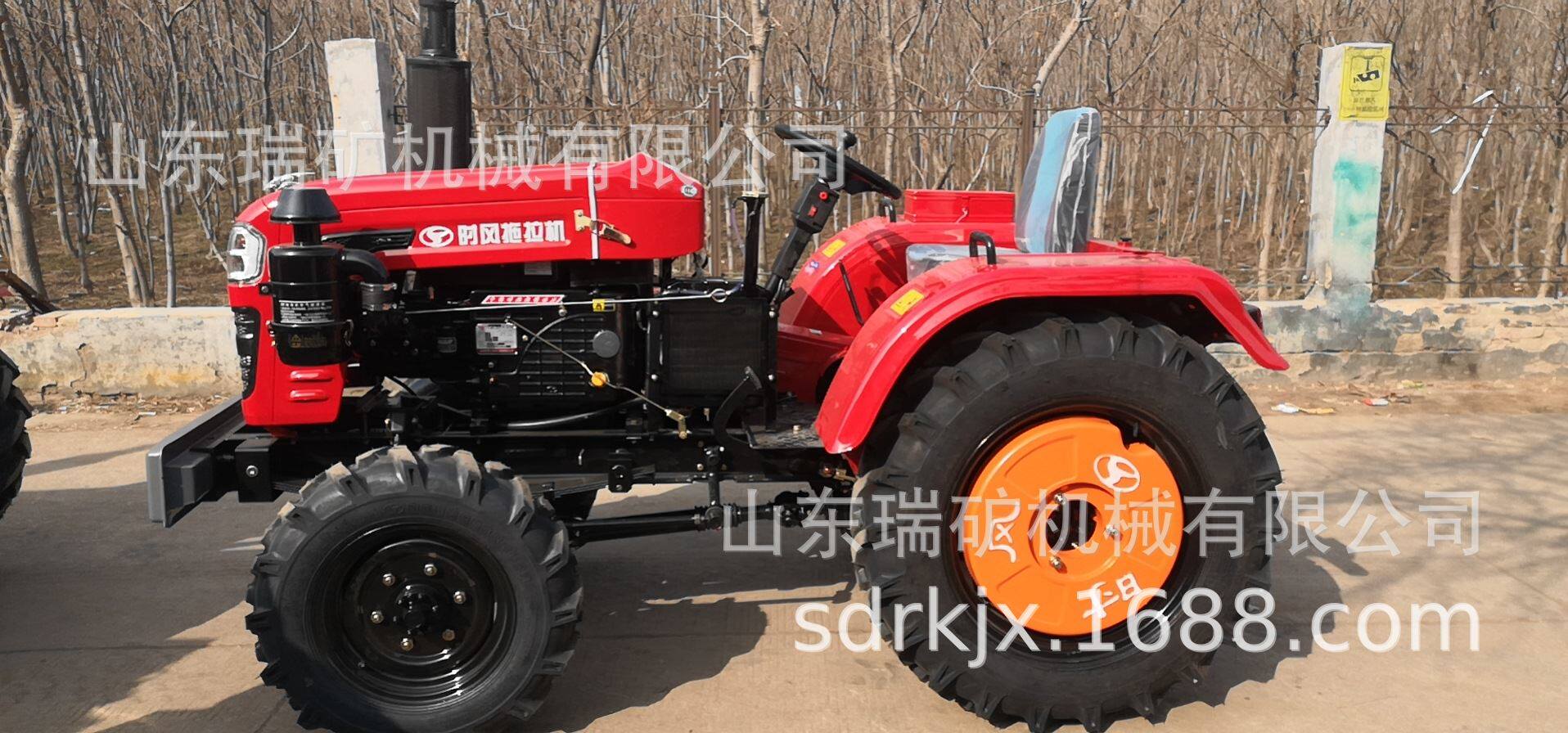 25马力时风拖拉机单杠两驱四驱四轮车小型农用四轮拖拉机国四