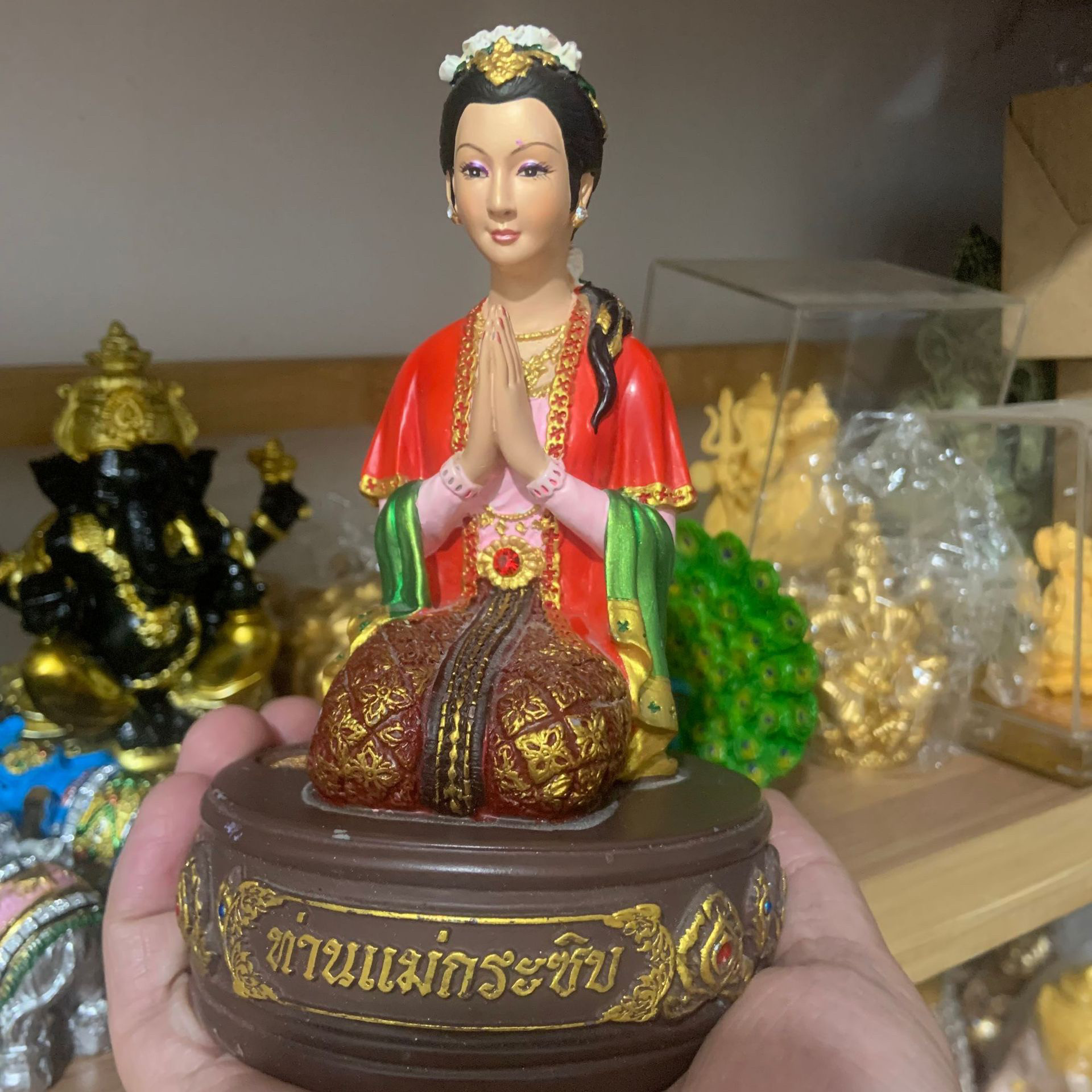 泰国特色 佛牌 古巴阿里雅察 许愿女神 姐姐 立尊 原庙正品 摆件