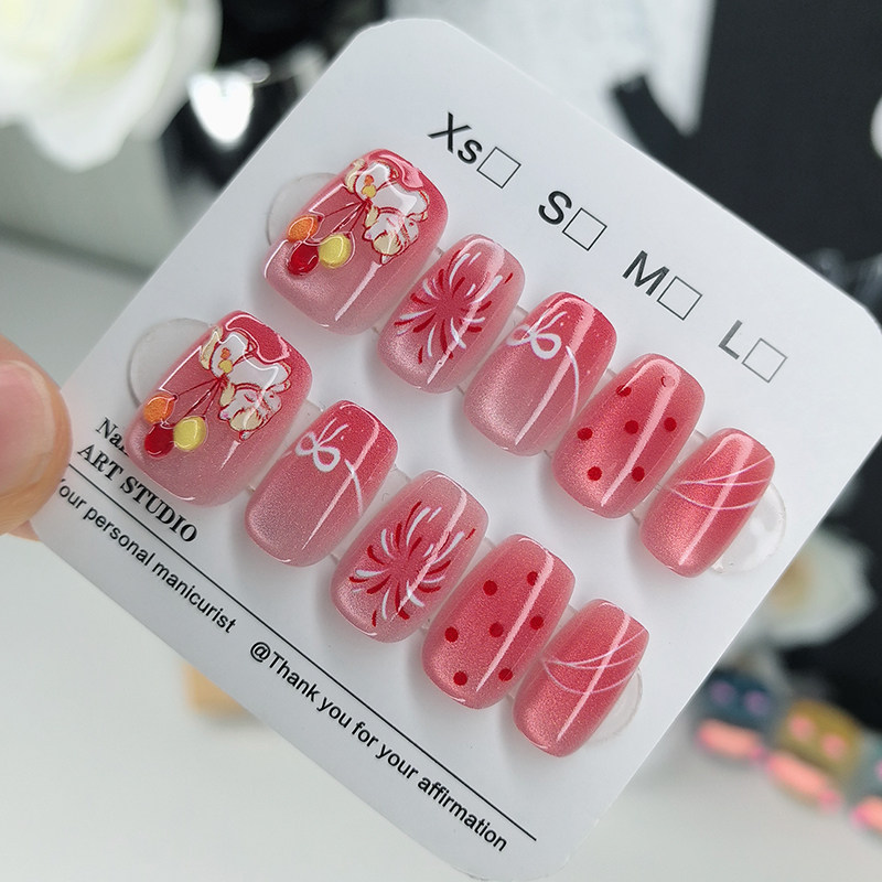 2026新年款彩虹小马穿戴甲手工甲猫眼高级感小众美甲贴片指甲贴片,彩妆/香水/美妆工具,穿戴甲/甲片,淘宝优惠券,粉丝福利购,淘宝优惠卷