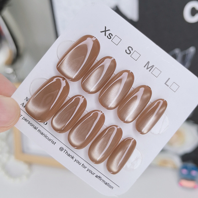 穿戴甲美甲贴片显白手工甲高级感