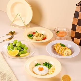 直销现代简约西餐高级感创意简约汤盘菜盘家用餐具西餐盘意大 新款
