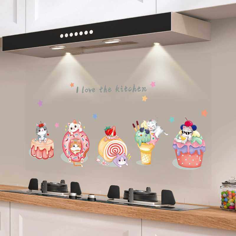 新款直销厨房灶台贴纸防水卡通耐高温防油自粘瓷砖贴墙贴8,家居饰品,软装墙贴,淘宝优惠券,粉丝福利购,淘宝优惠卷