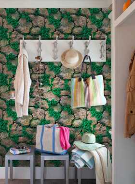 新款直销新款45cm绿色石卧室客厅背景墙纸自粘 装饰壁纸贴SA-1010