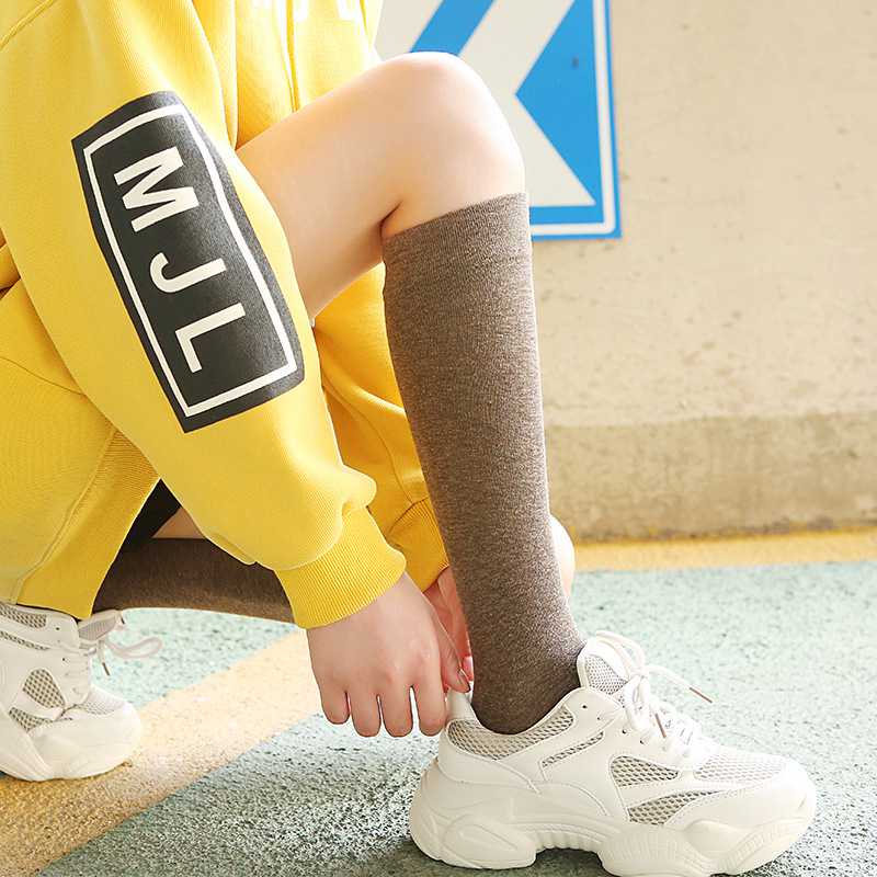 新款直销袜子女春秋新品女袜日系jk黑色小腿袜 潮ins棉质长筒堆堆