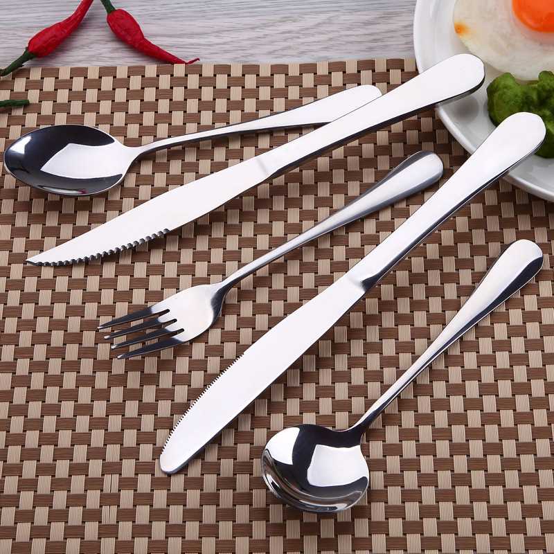 新款直销跨境亚马逊1010系列不锈钢餐具 高颜值西餐牛排刀叉勺套