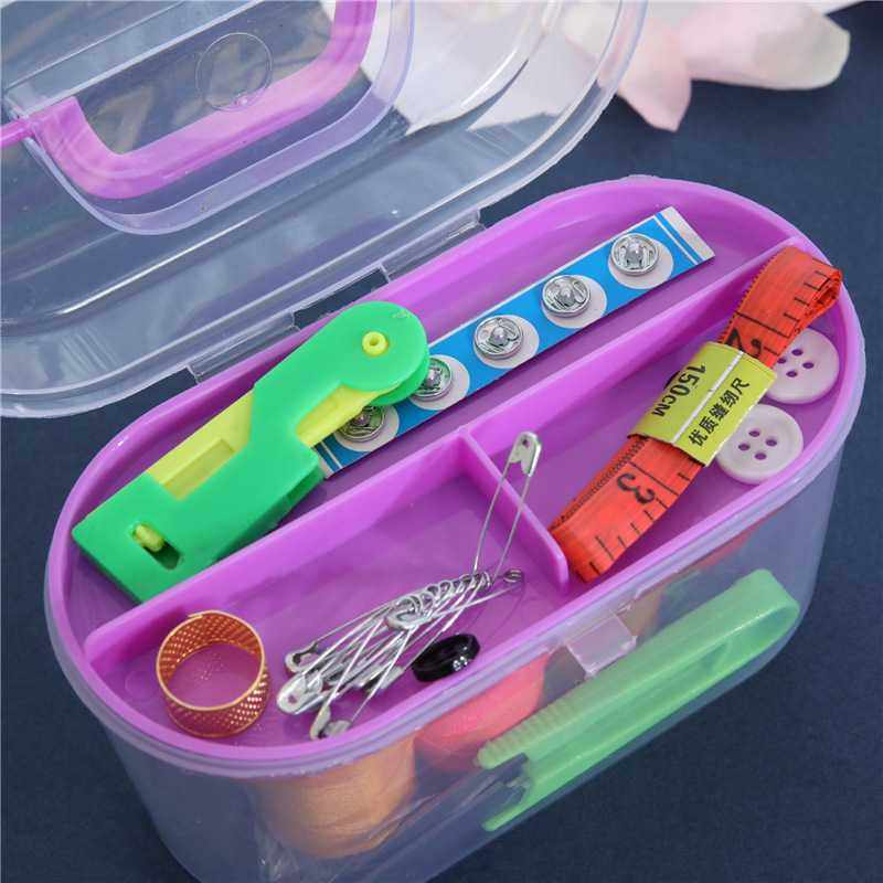 新款直销针线盒套装10件套金尾针大号家用缝补工具尺子便携旅行缝,居家布艺,线,淘宝优惠券,粉丝福利购,淘宝优惠卷