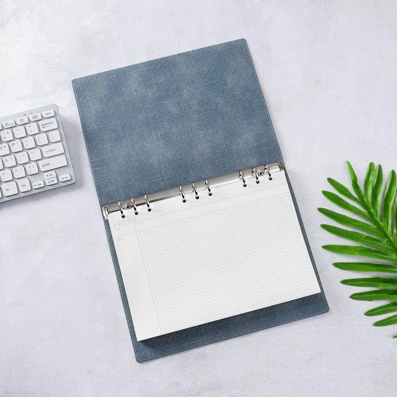 新款直销9孔B5思维导图活页外壳pu软皮革笔记本替芯外壳学生课堂