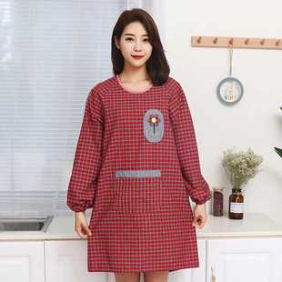 罩衣大人女上班干活做 围裙厨房家用2024新款 新款 直销一件起批长袖