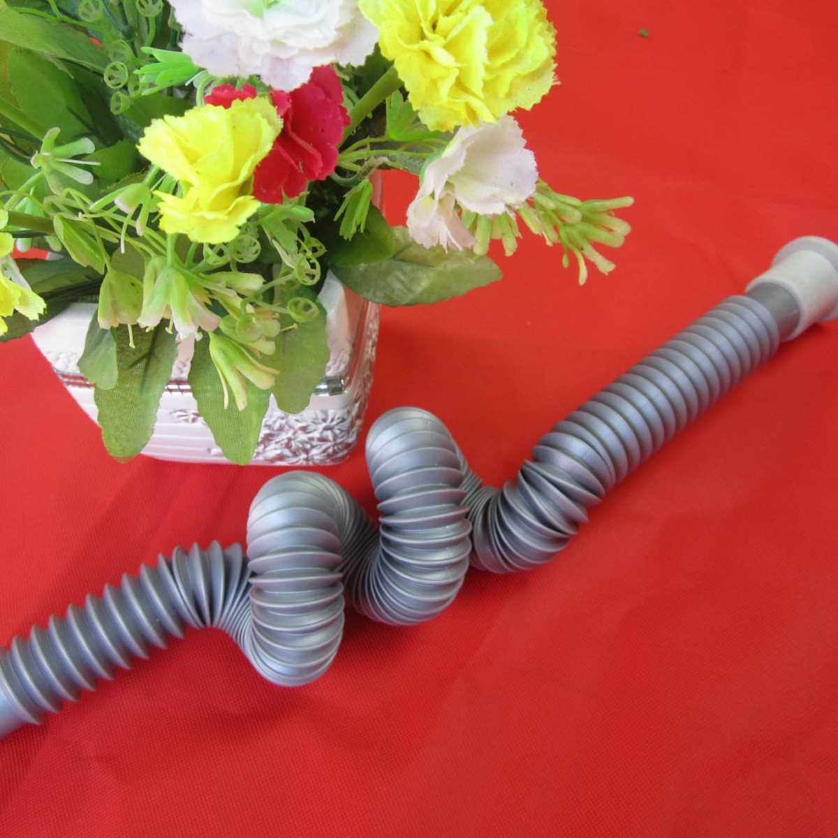 新款直销软胶头面盆伸缩下水管水槽排水管耐高温伸缩管1M提拉式下