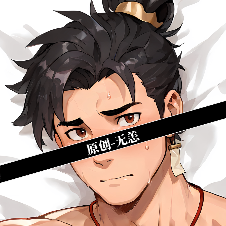 原创-守望先锋-无恙_等身抱枕芯套定制胸腹肌人形等人高动漫周边