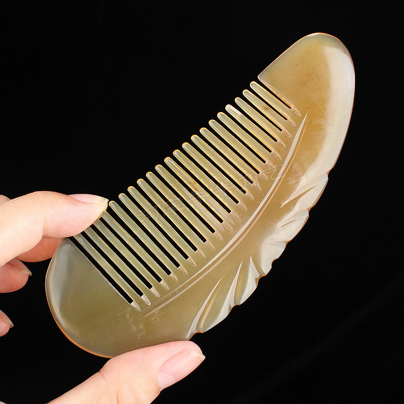 知梳阁防静电牦牛角梳
