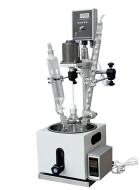 DF-1 实验室单层玻璃反应釜1L-200升 搅拌真空蒸馏冷凝滴加合成