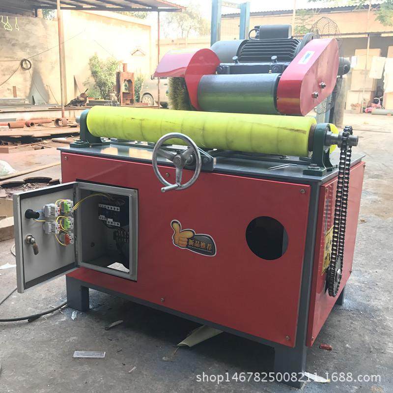 直销 天然气管道抛光机 钢管外圆除锈机 护栏管抛光玉廷天机械