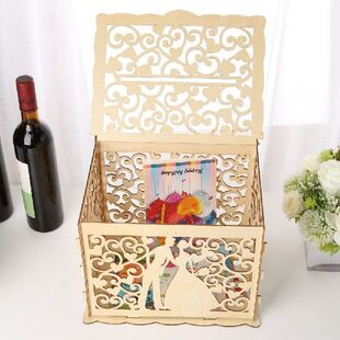DIY Wooden Wedding Card Money Boxes Mr Mrs Business Card