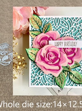 New Design Craft Metal stencil mold Cutting Dies Rose flowe