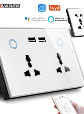 WIFI Smart USB Wall Socket Universal Electrical Plug Outlet