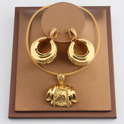 African Jewelry Set For Women Fashion Dubai Wedding Earrings