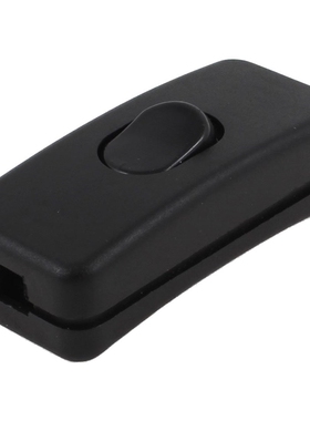 AC 250V 2A Rectangle Black ON OFF Button In Line Cord Switch