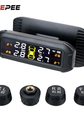 Solar Car Tyre Pressure Monitor TPMS Tire Pressure Monitori