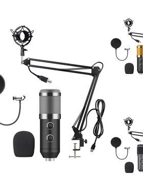 Condenser Microphone Professional Kit with Tripod USB Compu