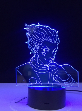 Anime Hunter X Decor Light 3d Lamp Hisoka Gadgets Kids Night