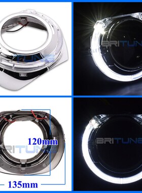 3.0 Angel Eyes Projector Shrouds For Koito Q5 D2S Lens/Hella