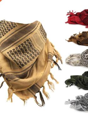 100%Cotton Thicker Arab Scarves Men Winter Military Keffiyeh