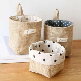 Home Decor Hanging Wall Pocket Storage Basket Small Sack Su