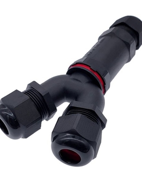 IP68 electrical cable waterproof connector Y branch connecto
