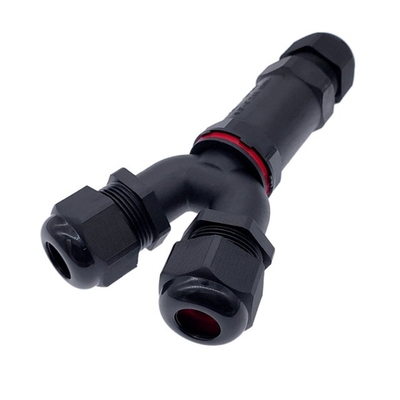 IP68 electrical cable waterproof connector Y branch connecto