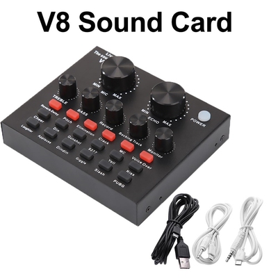 Webcast Sound Card Live Show Soundcard With Audio Interface