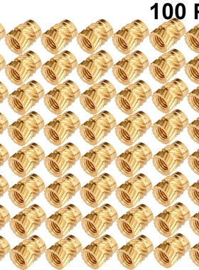 100pcs Embedment Nut Threaded Heat Set Knurled M3 Thread Emb
