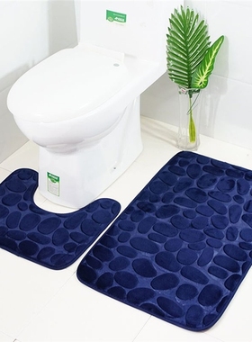 2pcs Non-Slip Suction Grip Bath Mat Bathroom Kitchen Carpet
