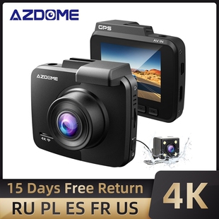 Updated AZDOME GS63H Dash Cam 4K Built in WiFi GPS Car Dash