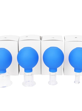 Rubber Head Glass Vacuum ping body Massager ventosa Suction