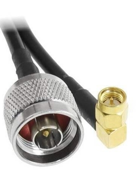 N Male to SMA Male Right Angle Coax RF Pigtail Cable RG58 21