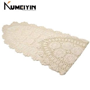 lace tabl hand flower 40x100cm embroidery hollow crochet out