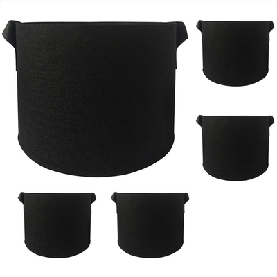 1-100 Gallon Round Fabric Grow Bags Breathable Pots Planter