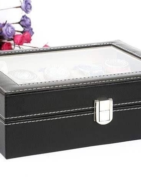 watch box jewelry display storage holder case grids organize