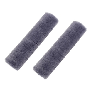 2pcs Soft Car Seatbelt Cover Sheepskin Seat Belt Pillow Pad