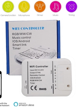 RGB+CCT 5 Channel LED Strip WiFi Controller Musi