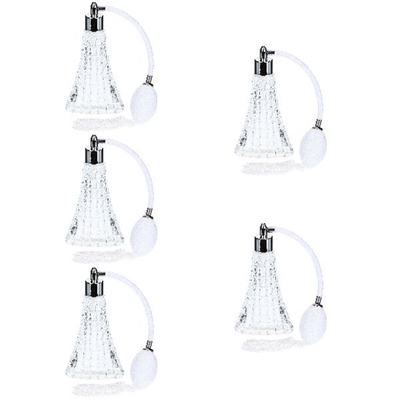 5x Glass Container Dispenser Classic Refillable Bottle