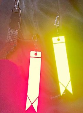 Reflective Keychains Safety Reflector Bag Pendant Jewelry
