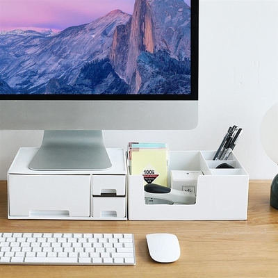 Multi-function Desktop Monitor Stand Computer Screen Riser S