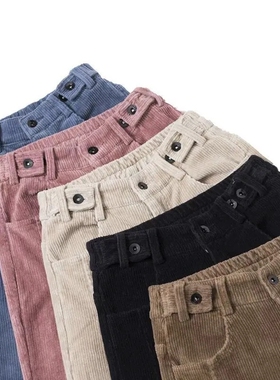 Pants Winter High Waist Women Corduroy Harem Pants Plus Size