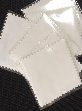 100 PCS 8*8cm Micro Suede White Gray Black Anti Tarnish Sil