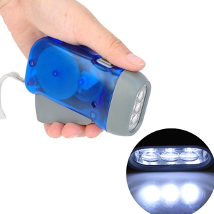 LED Camping Hand Crank Battery 1PC Lights Flashlight Free